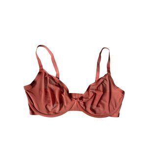 Cuup The Plunge Mesh Bra Clay Brown size 38G